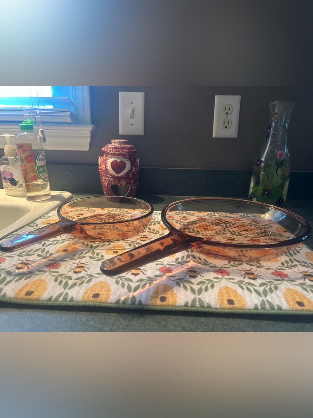Visions CorningWare Amber Pans - Set of 2